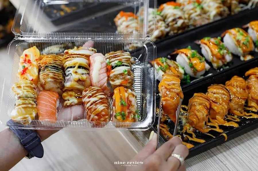อาหาร บ้านซูชิ ซูชิย่างไฟ