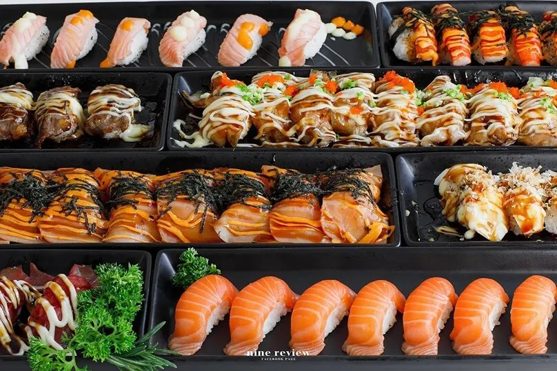 อาหาร บ้านซูชิ ซูชิย่างไฟ