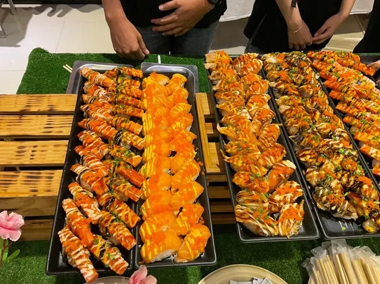 อาหาร บ้านซูชิ ซูชิย่างไฟ
