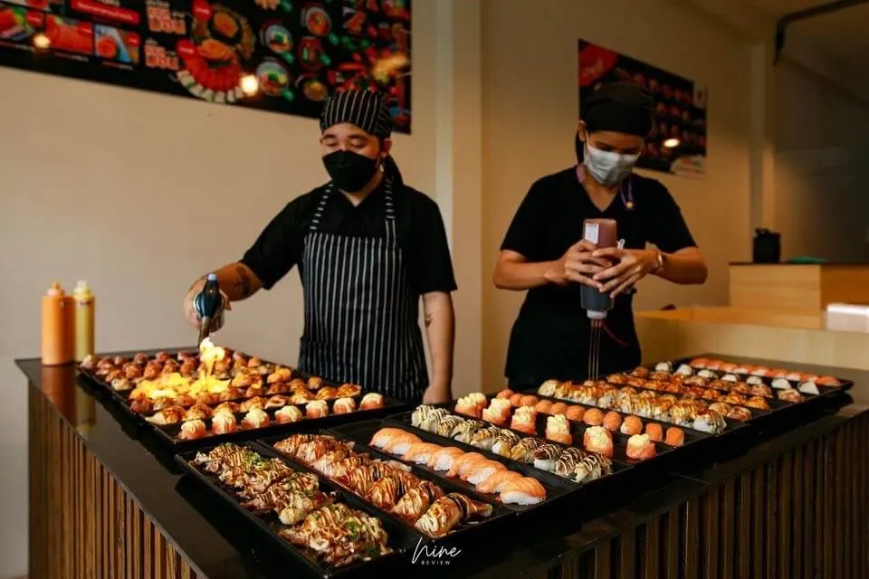 ภาพ บ้านซูชิ ซูชิย่างไฟ