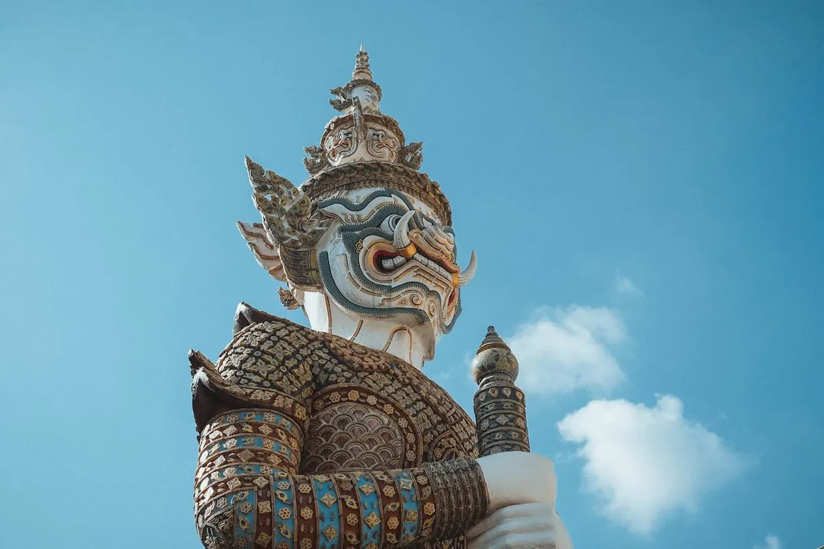 สถานที่ท่องเที่ยว ประเทศไทย สิ่งก่อสร้าง วัด รูปปั้น ยักษ์