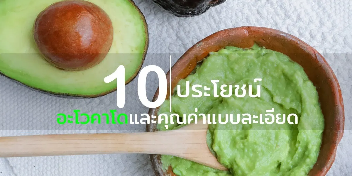 แนะนำ 10 ประโยชน์ของอะโวคาโดและคุณค่าแบบละเอียด