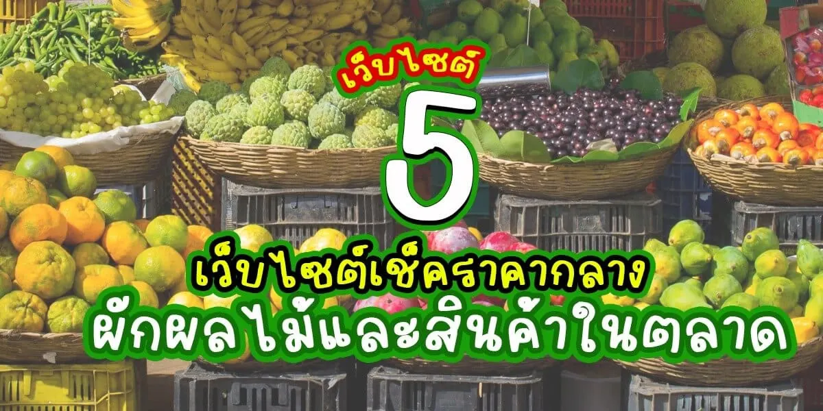 รวม 5 เว็บไซต์เช็คราคากลางผักผลไม้และสินค้าในตลาด