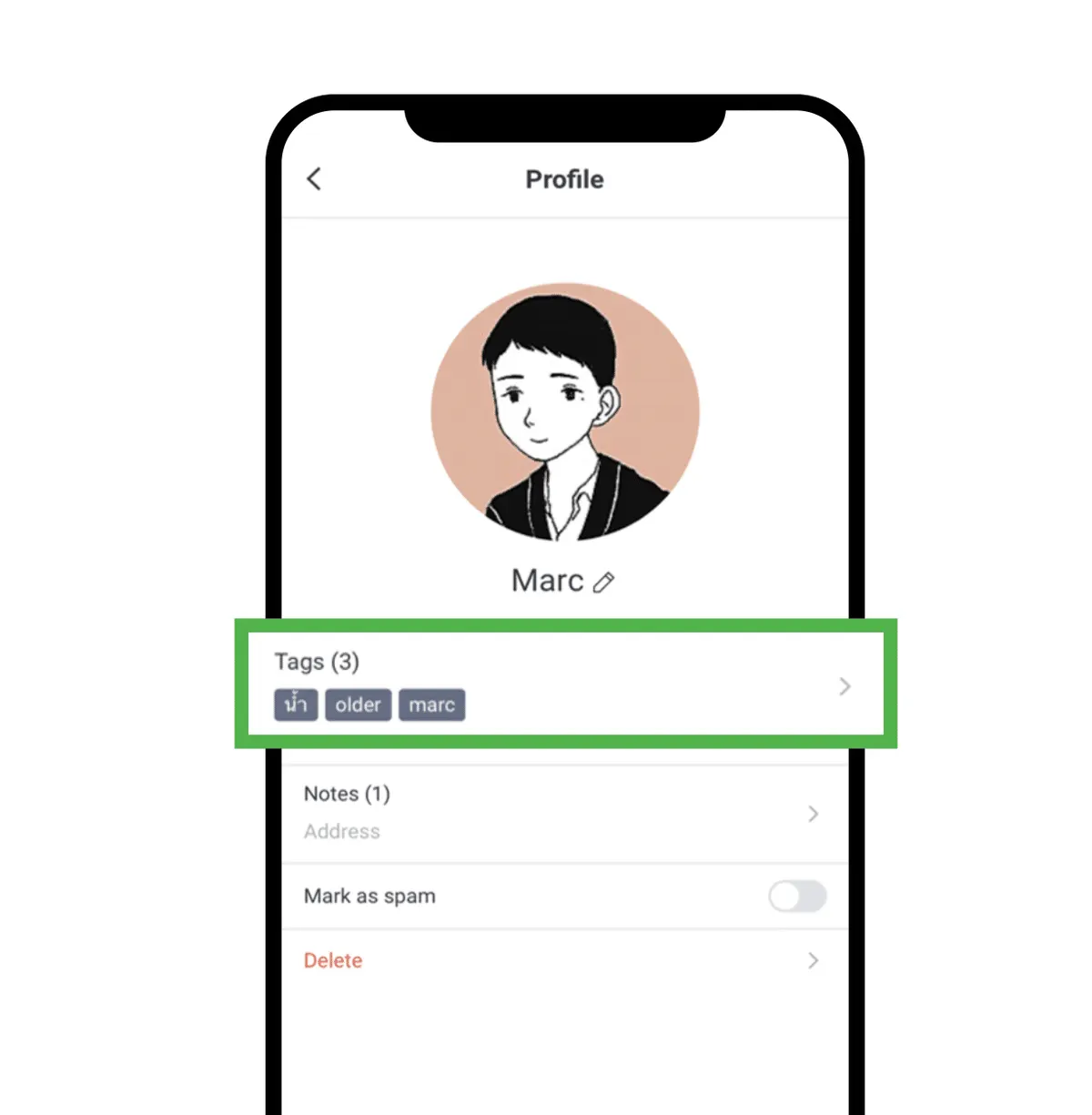 line oa Chat Tag