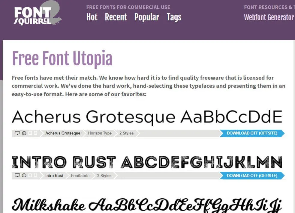 Font Squirrel
