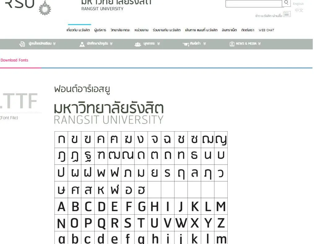 RSU Fonts